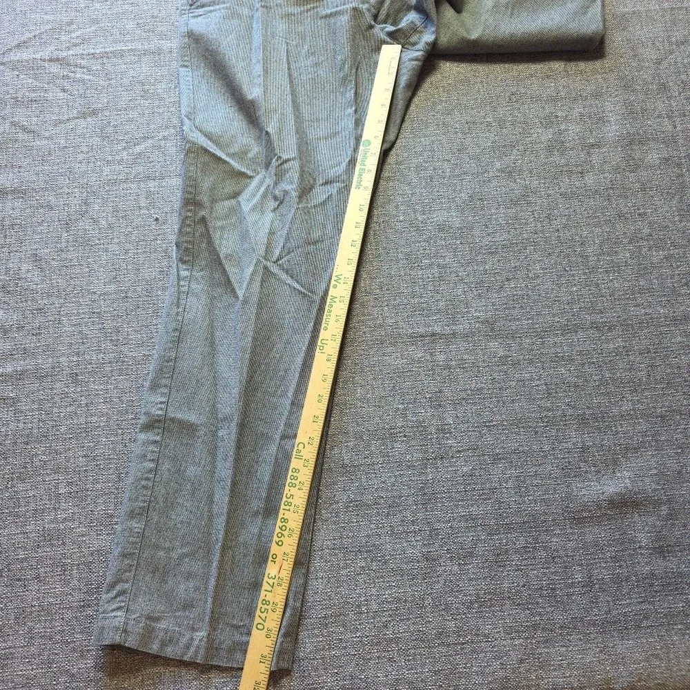 Banana Republic Men's Kentfield Pants Heather Grey Cotton Size 36 x 32
